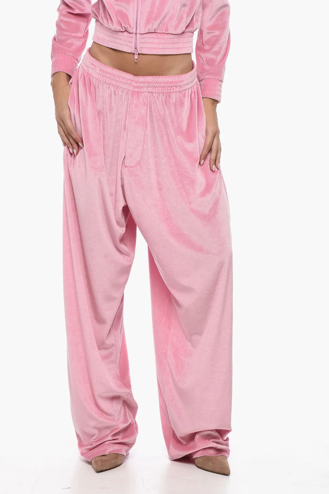 Balenciaga og1mm0326 Corduroy Pant in Pink Size 28" / US 6 / IT 42 - 1 Thumbnail