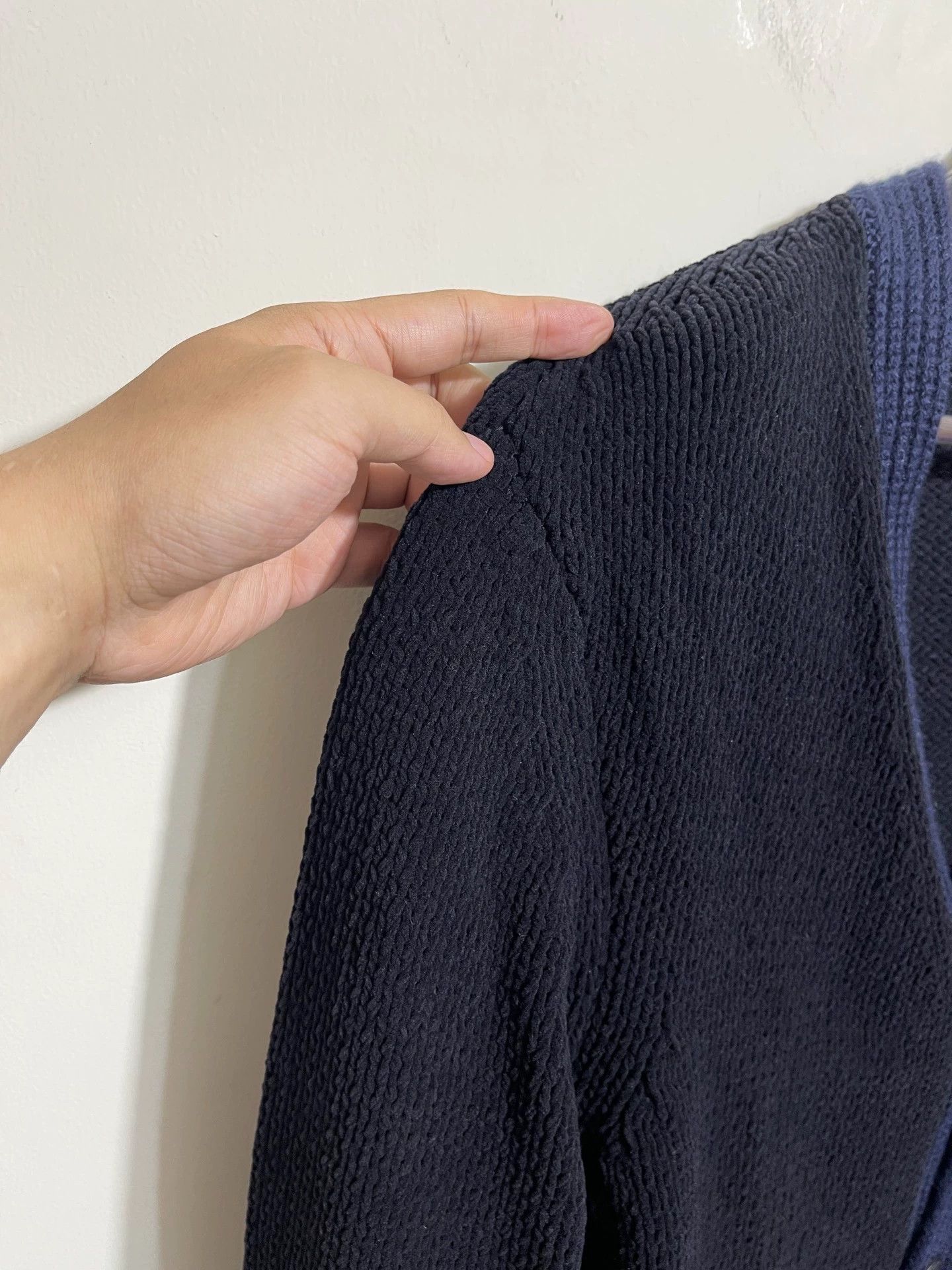 Giorgio Armani Giorgio Armani Slim Fit Blue Cardigan 52 Size US L / EU 52-54 / 3 - 4 Thumbnail