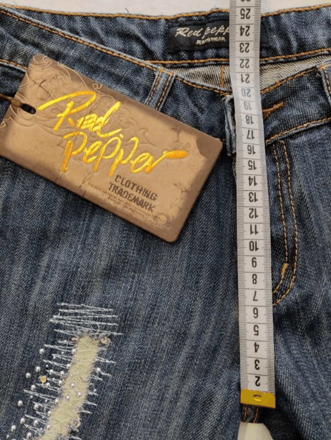 Japanese Brand × Vintage Y2K low rise Red Pepper Jeans available sz 26, 27, 28, 29 Size 30" / US 8 / IT 44 - 5 Thumbnail