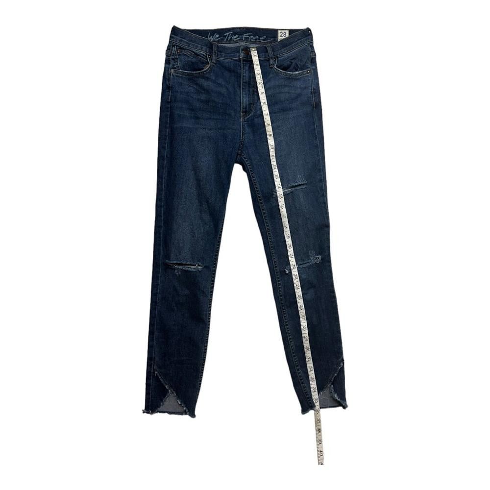 Free People Free People l Garden Party Cross Hem Skinny Jeans Size 28 Size 28" / US 6 / IT 42 - 5 Thumbnail