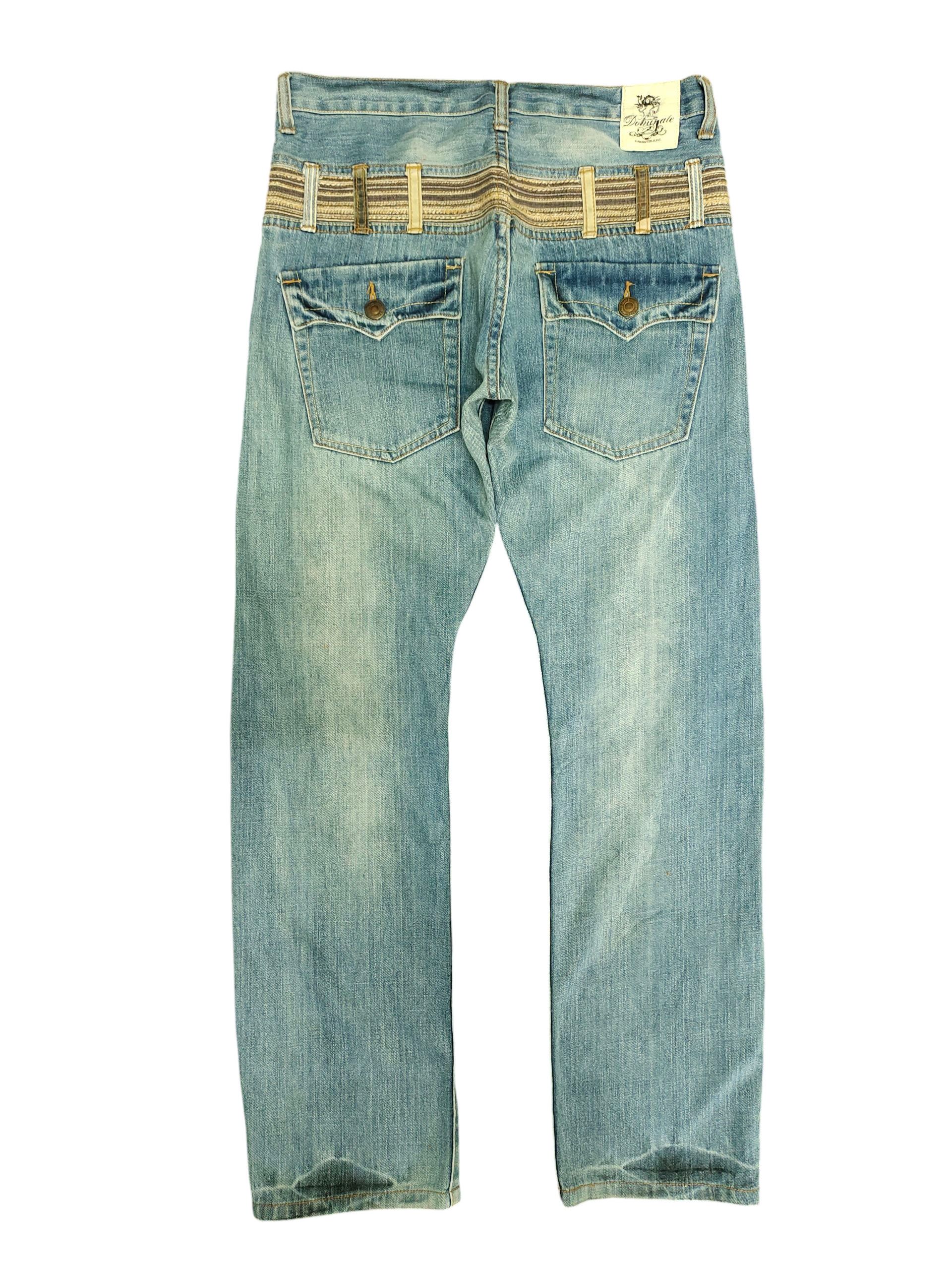 Kapital Japanese Brand Dominate Double Waist Clawmark Denim Jeans Size US 30 / EU 46 - 1 Thumbnail