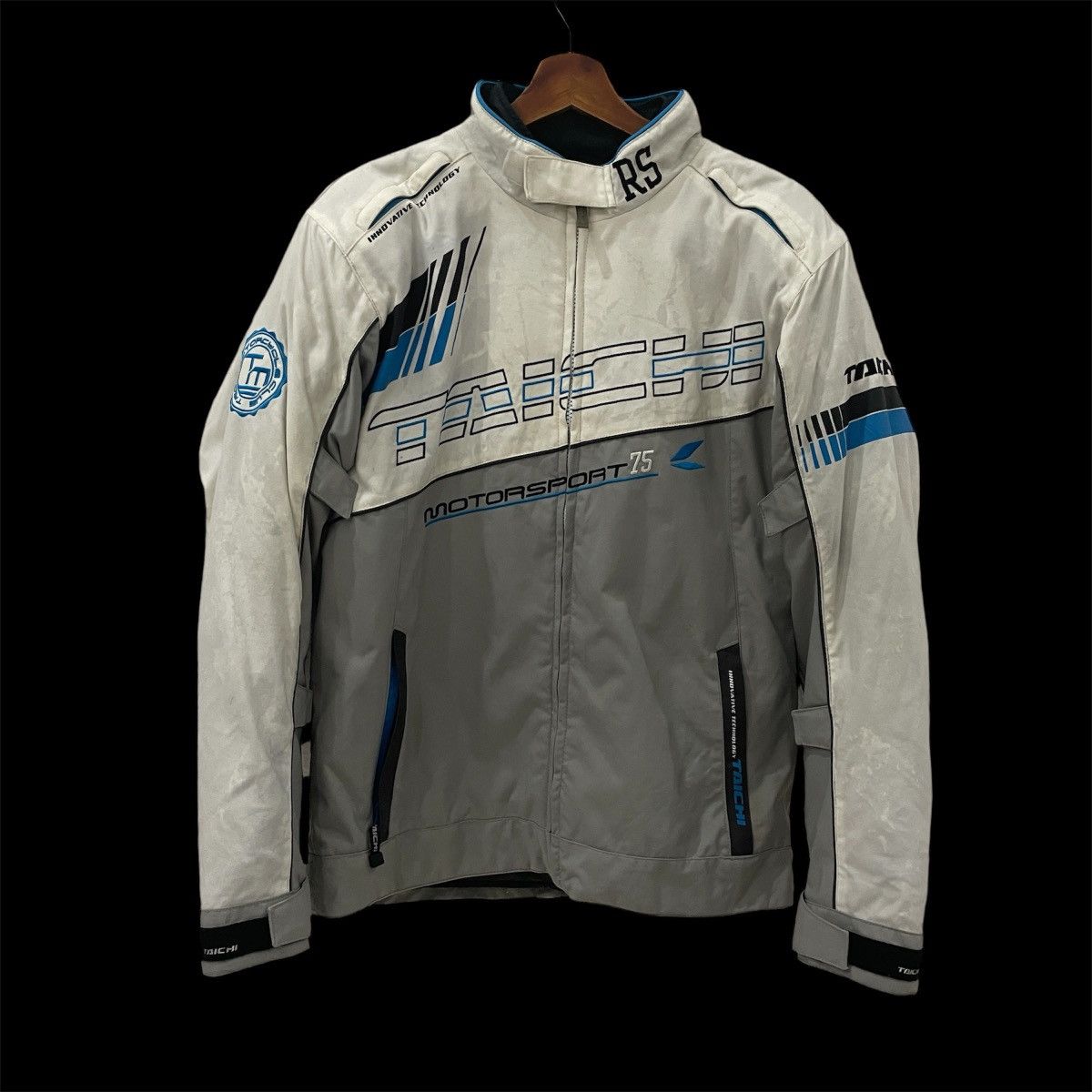 Vintage Taichi Big Logo Safety Bikers Jacket