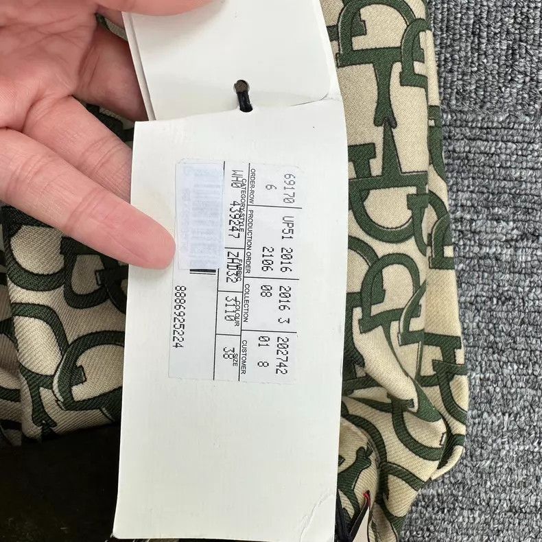 Gucci Gucci Show green wool tiger head full-print horseshoe butt Size 25" / US 0 / IT 36 - 7 Thumbnail