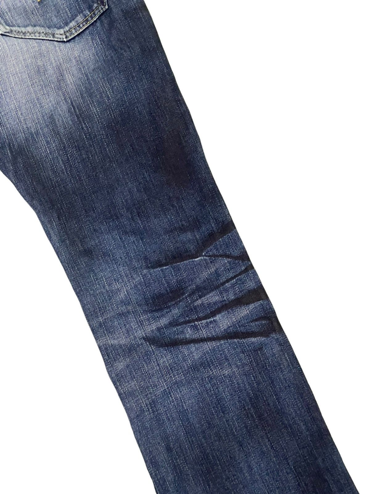 Japanese Brand Slim Jeans Jackrose Luv Maison Faded Distress Low Rise 8🟦6 Size US 29 - 17 Thumbnail