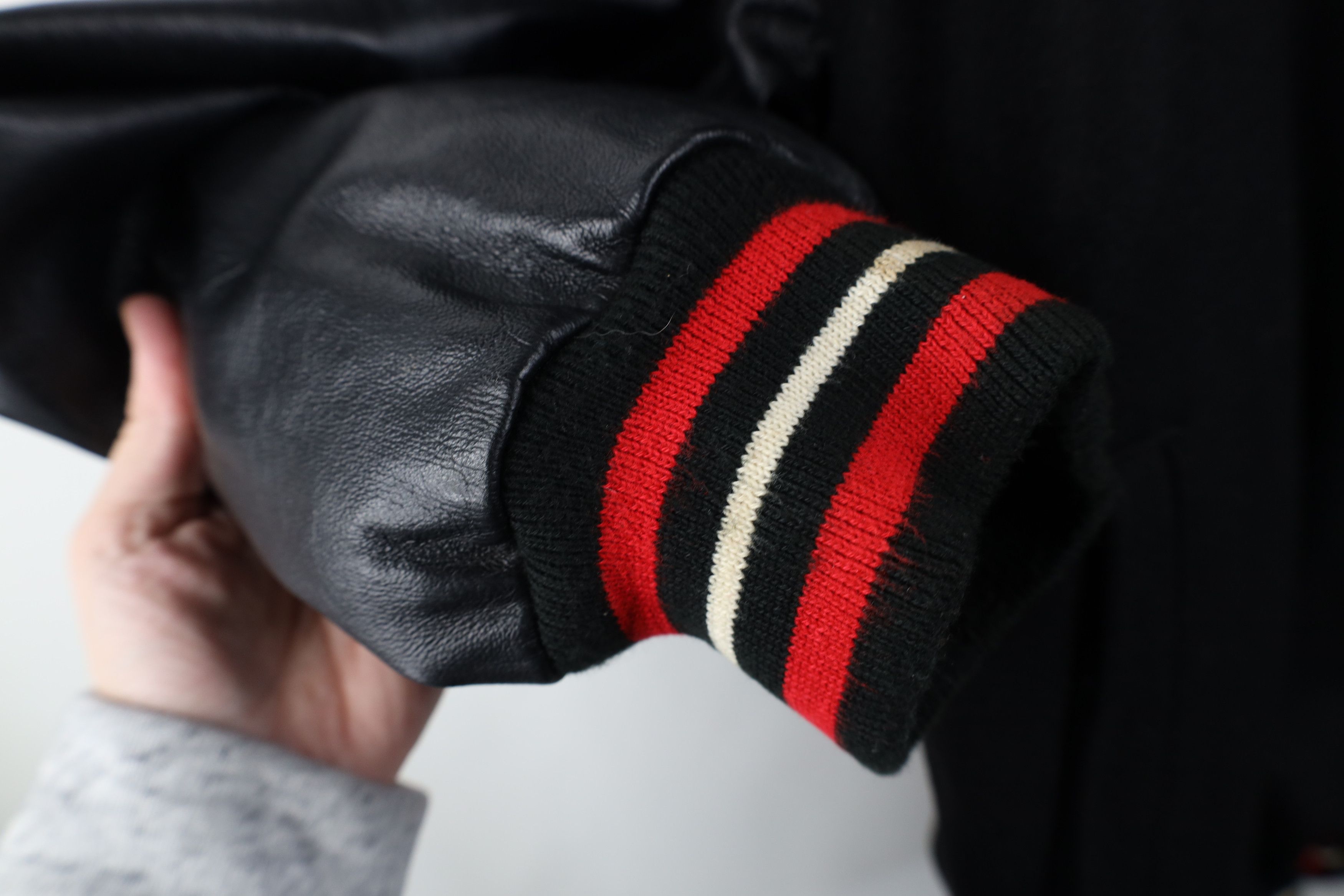 Vintage Vintage 90s Reversible Hockey Wool Leather Varsity Jacket Size US XL / EU 56 / 4 - 8 Thumbnail