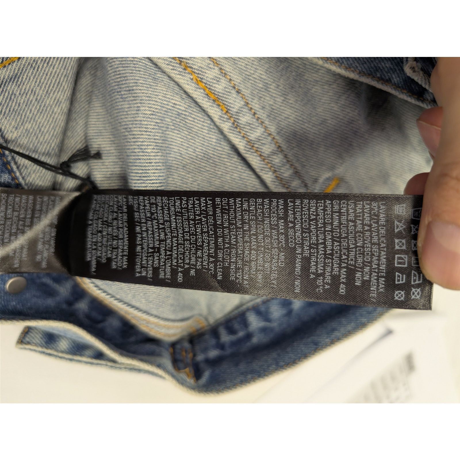 Balenciaga o1rshd1 Denim Organic Japanese Twill Jacket in Green/Olive Size US M / EU 48-50 / 2 - 18 Thumbnail