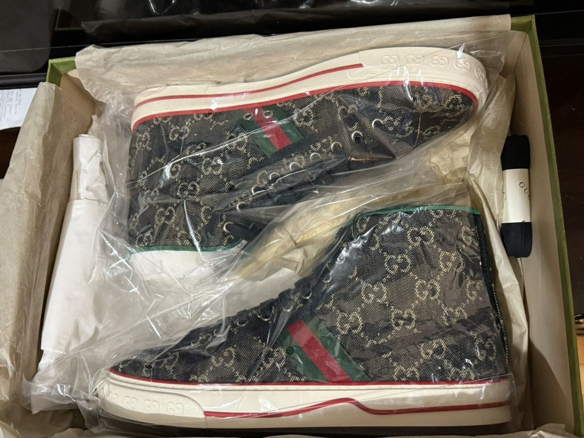 Gucci Gucci Men’s High Top Tennis 1977 Black Mini GG - Size 10 US Size US 10 / EU 43 - 9 Thumbnail
