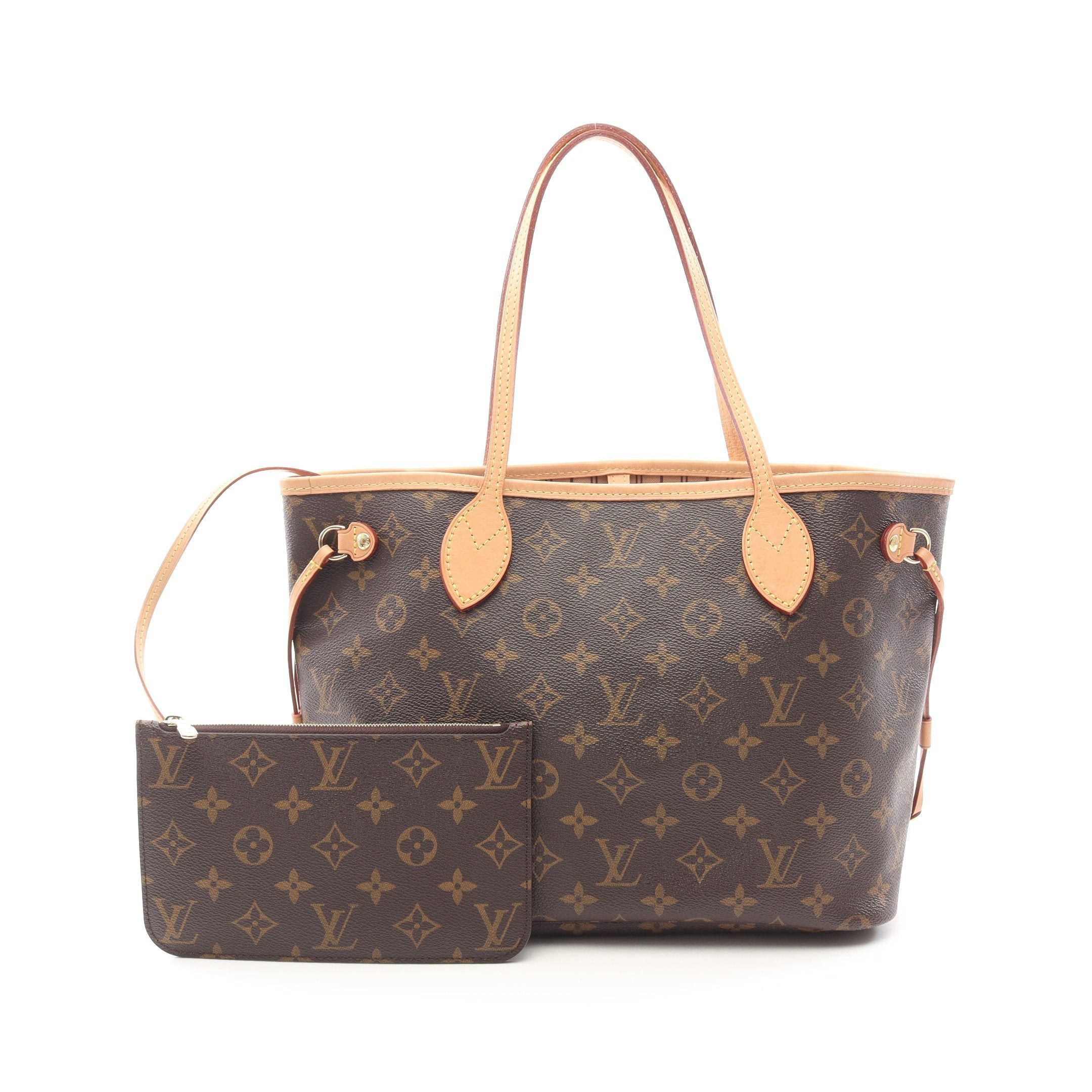 Louis Vuitton Louis Vuitton Neverfull Pm Monogram Handbag Tote Bag Leather Brown Size ONE SIZE - 1 Thumbnail