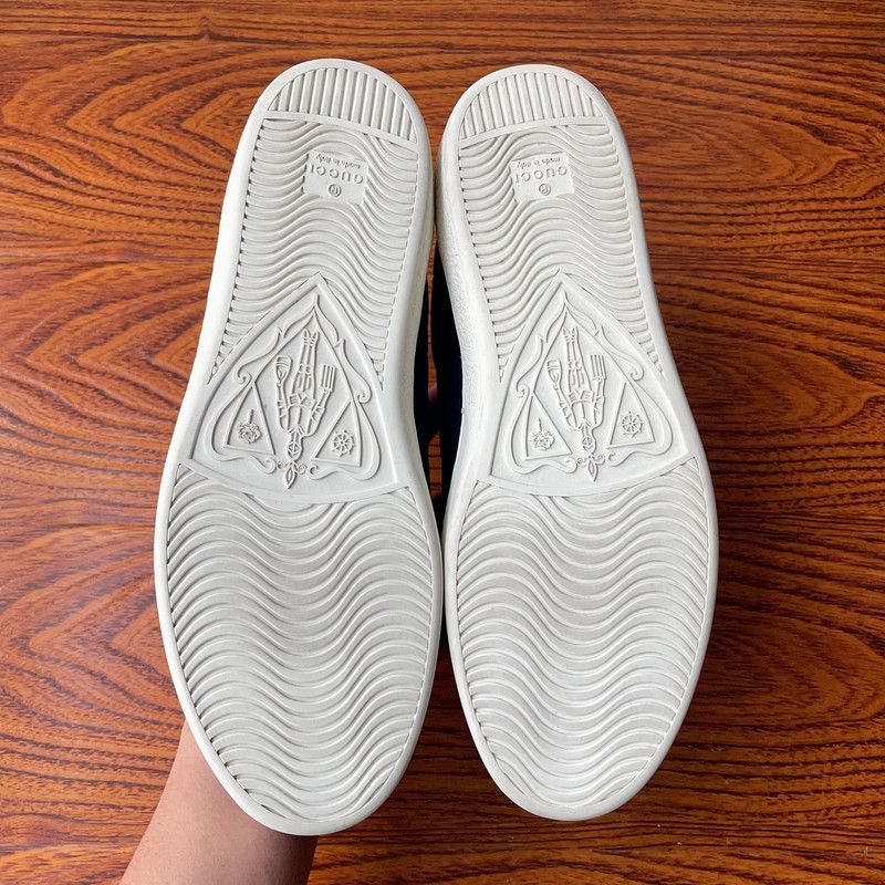 Gucci Gucci Low-Top Leather Sneakers in Blue - Size US 9.5 / EU 42-43 - 4 Thumbnail