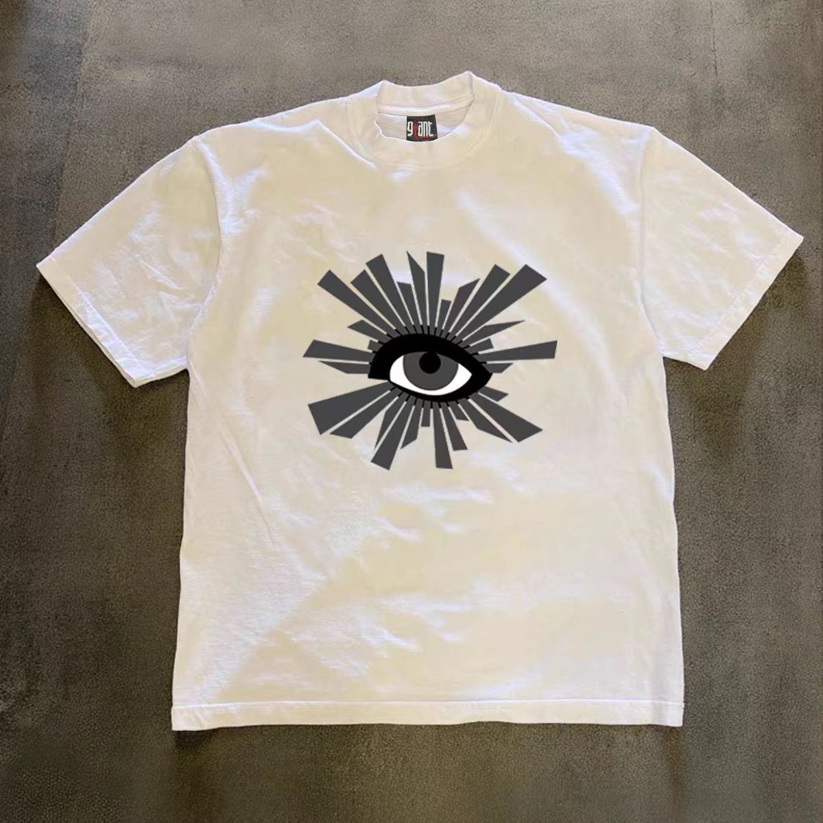 Japanese Brand Street washed vintage eyes print t-shirt Size US M / EU 48-50 / 2 - 1 Thumbnail