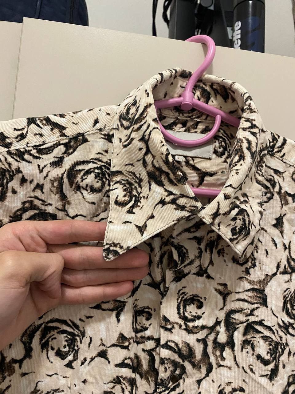 Vintage CREATE BAREFOOT Rose Shirt Size US L / EU 52-54 / 3 - 3 Thumbnail