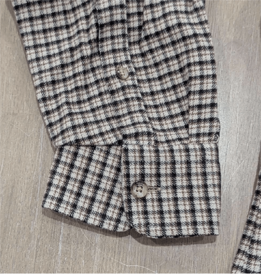 Reiss REISS Plaid Pocket LS Button Up Shirt Oatmeal Large Size US L / EU 52-54 / 3 - 5 Thumbnail
