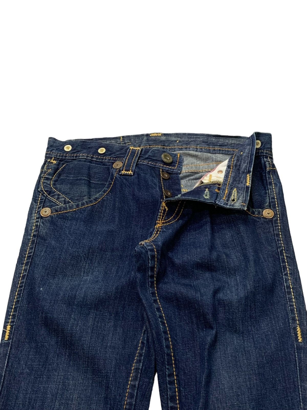 Ed Hardy × True Religion True Religion Joey Herritage Big Stitch Flared Raw Jeans Size US 32 / EU 48 - 8 Thumbnail