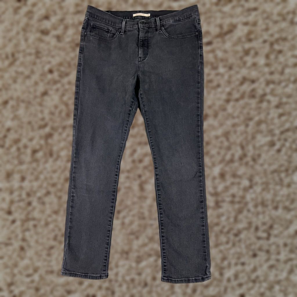 Levi's Levi's Jeans Women 31 Black Denim Slim Mid Rise 31x27 5-Pocket Cotton Stretch Size 24" / US 00 / IT 34 - 1 Thumbnail