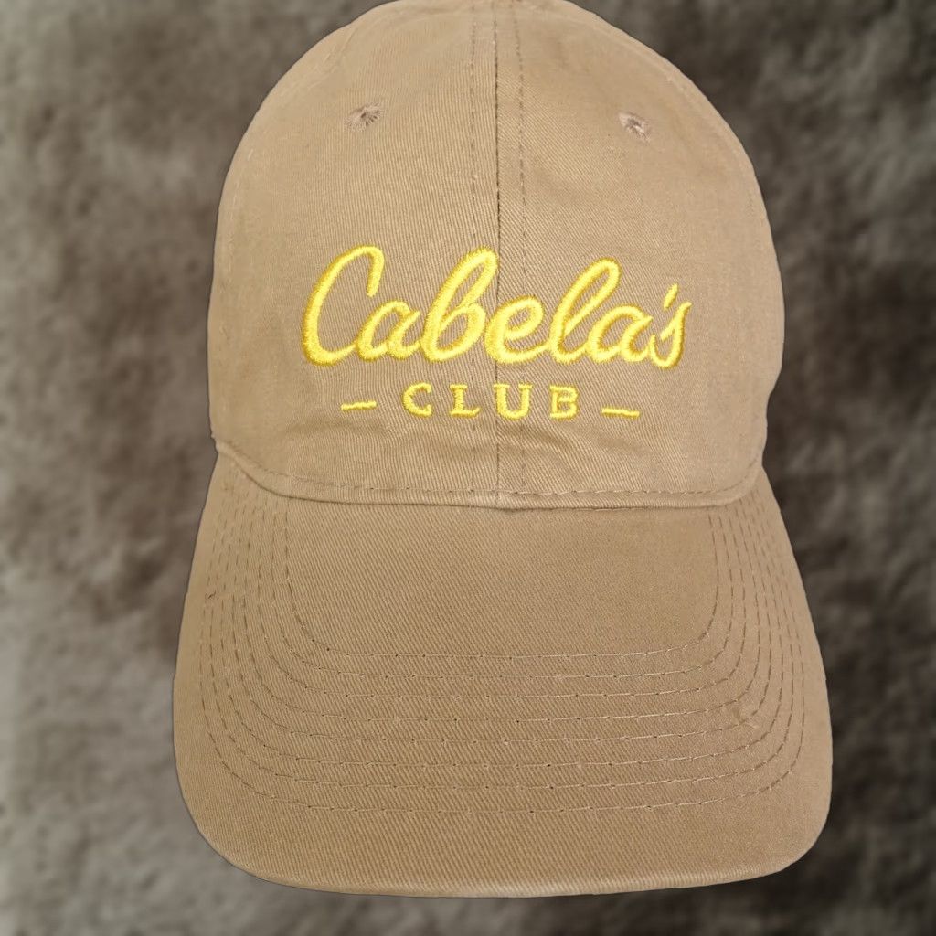 Vintage CABELA'S BASEBALL HAT CAP TAN STRAPBACK ADULT ONE SIZE Size ONE SIZE - 1 Thumbnail