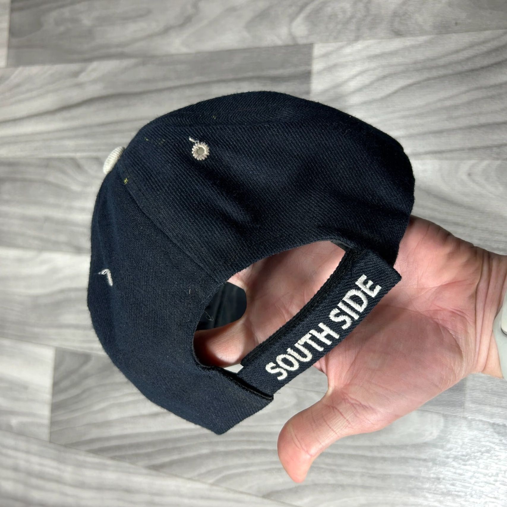 Vintage Southside City Baseball Hat Men's Black Embroidered Adjustable Strapback Cap Size ONE SIZE - 4 Thumbnail
