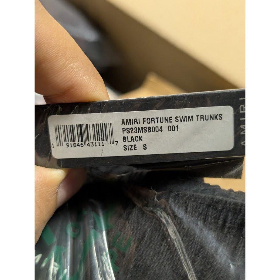 Amiri o1rshd1 Fortune Swim Trunk Shorts in Black Size US 30 / EU 46 - 13 Thumbnail