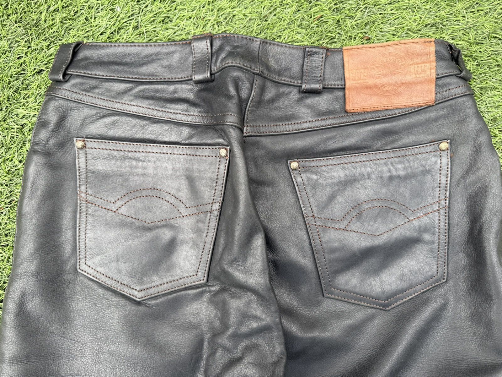 Other REUSCH insulated Motorcycle Leather Pants, chocolate brown Size US 32 / EU 48 - 5 Thumbnail