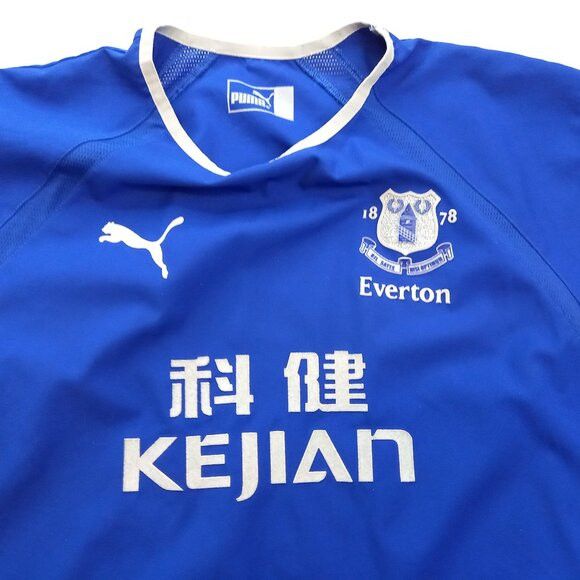 Puma Vintage Everton UK Home Soccer Football Jersey (L) Size US L / EU 52-54 / 3 - 6 Thumbnail
