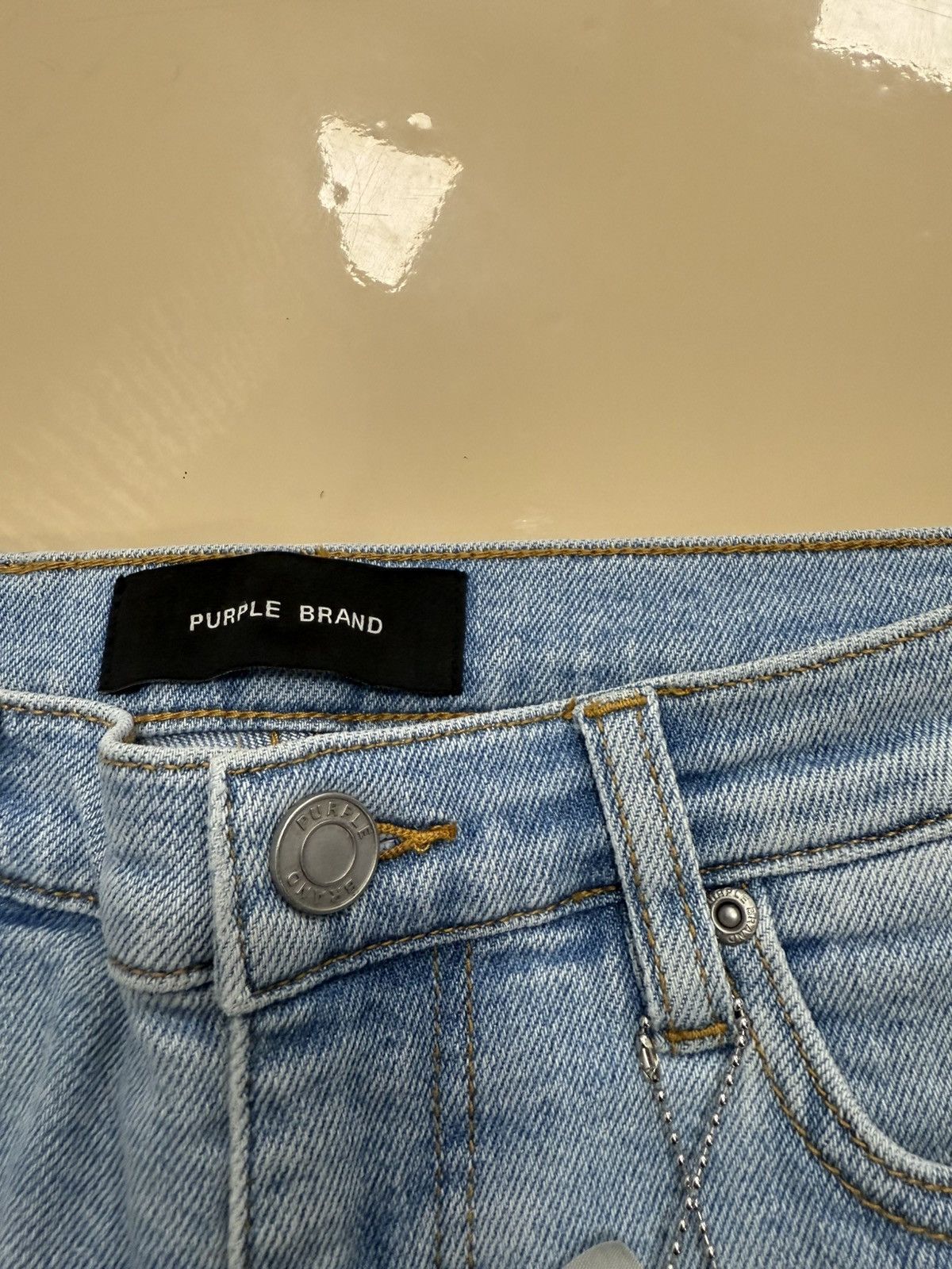 Other Purple Brand Light Indigo Jeans Size 26" / US 2 / IT 38 - 4 Thumbnail