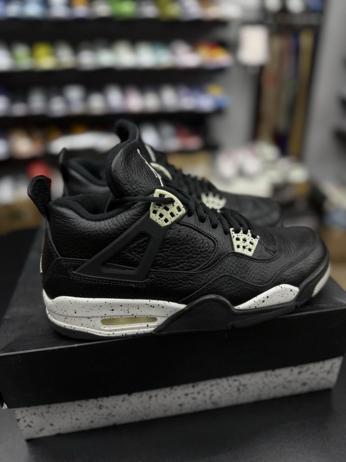 Nike Nike Air Jordan 4 Retro LS Oreo Black Tech Grey Size 8 Size US 8 / EU 41 - 2 Thumbnail