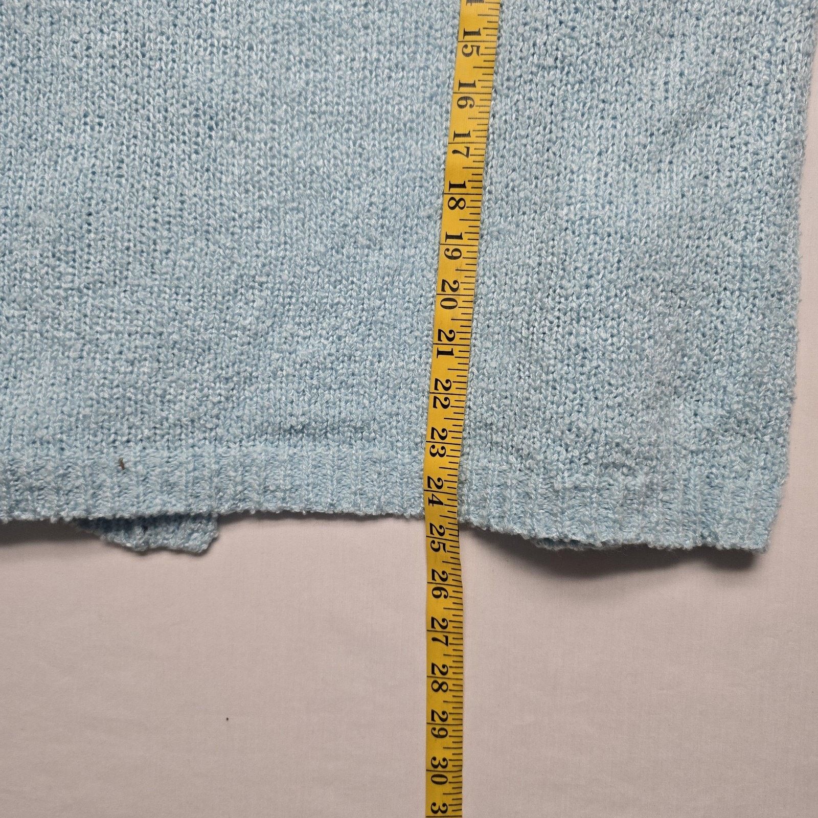 Vintage Vintage Miceli Sweater L Blue Cardigan Pocket Cozy Soft Size L / US 10 / IT 46 - 7 Thumbnail