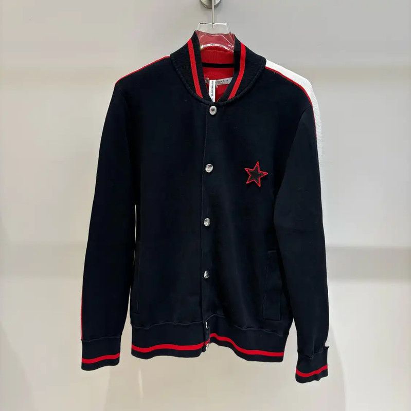 Givenchy Givenchy Black Cotton Long Sleeve Cardigan 0089 Size US L / EU 52-54 / 3 - 1 Thumbnail