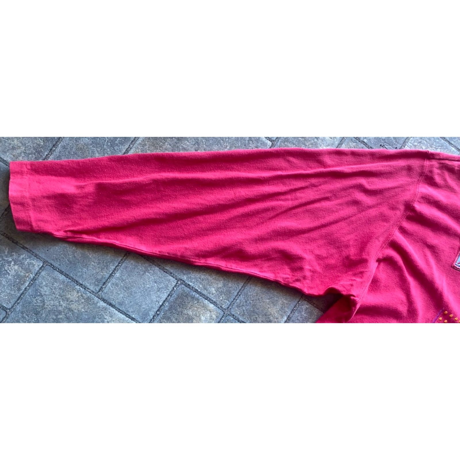 Vintage VINTAGE Segrets Sun Prints WOMANS LADY LONG SLEEVE SHIRT L Pink Embroidered Size L / US 10 / IT 46 - 5 Thumbnail