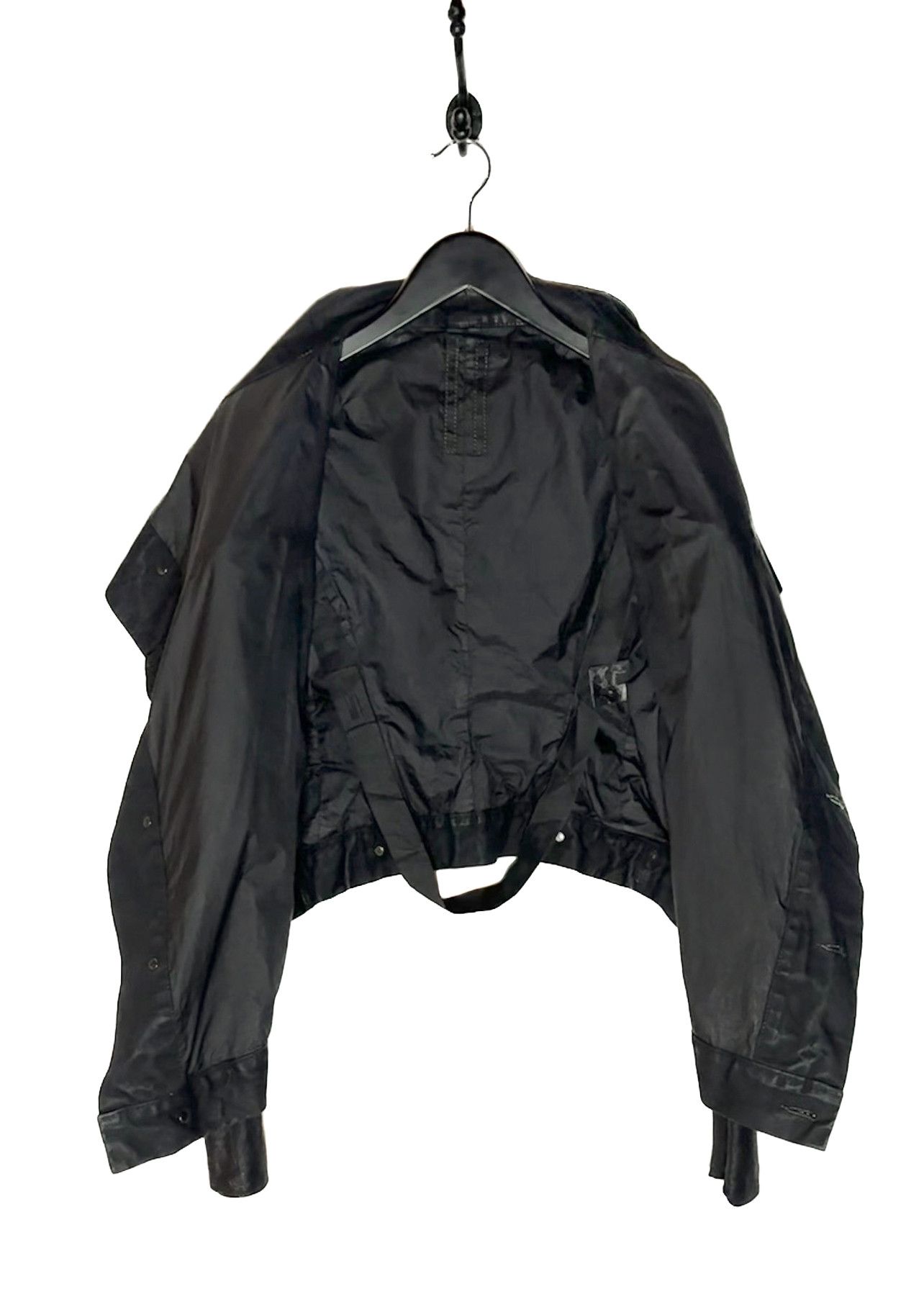 Rick Owens Drkshdw Rick Owens DRKSHDW Denim Leather Sleeves Jacket Size S / US 4 / IT 40 - 7 Thumbnail