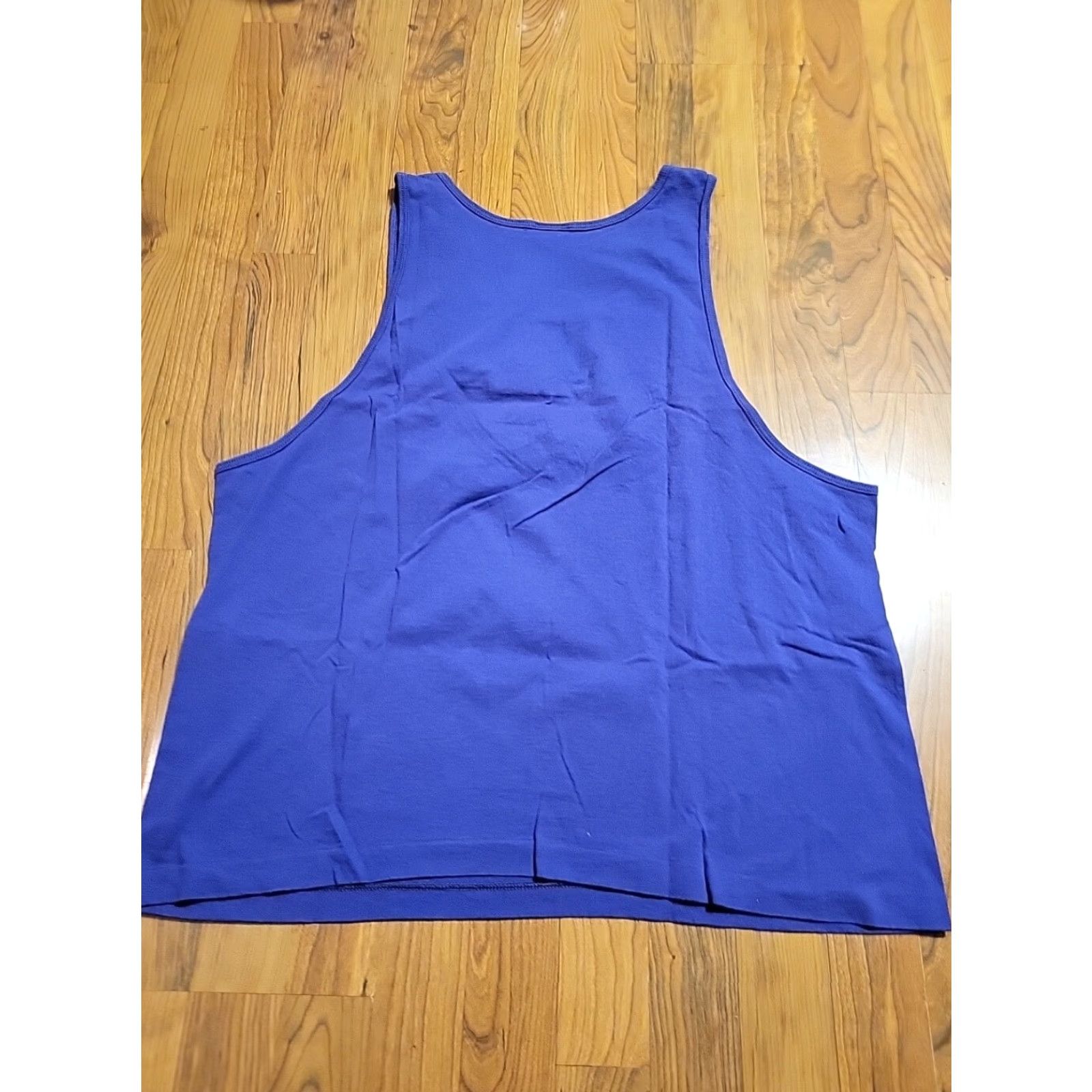 Vintage VINTAGE Purple Cotton Tank Top XL 80-90s Fitted Preshrunk Adults Mens Womens Boys Girls 46" New Size US XL / EU 56 / 4 - 5 Thumbnail