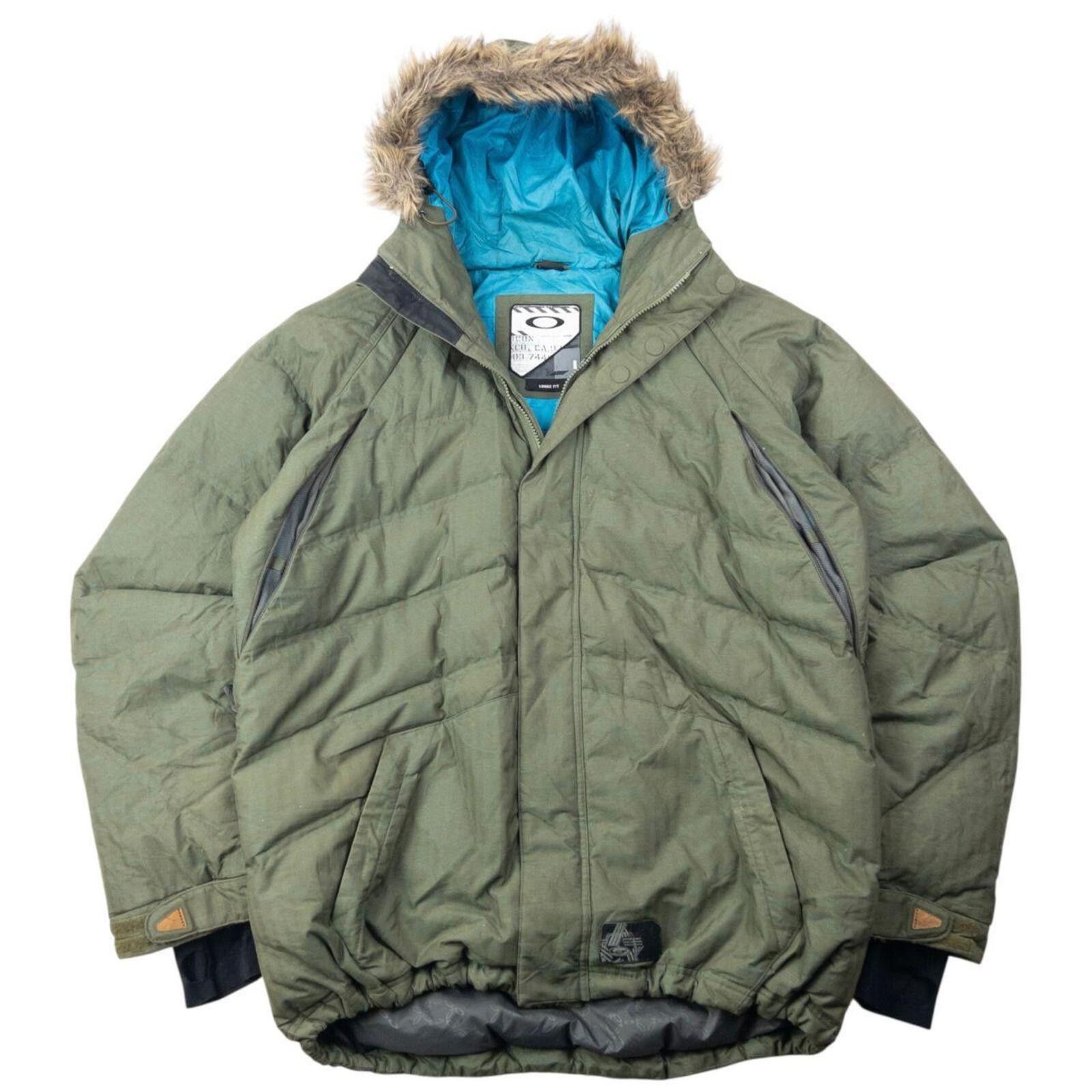 Oakley Vintage 2000s Oakley Fur Hood Puffer Jacket Size L Size US L / EU 52-54 / 3 - 1 Thumbnail