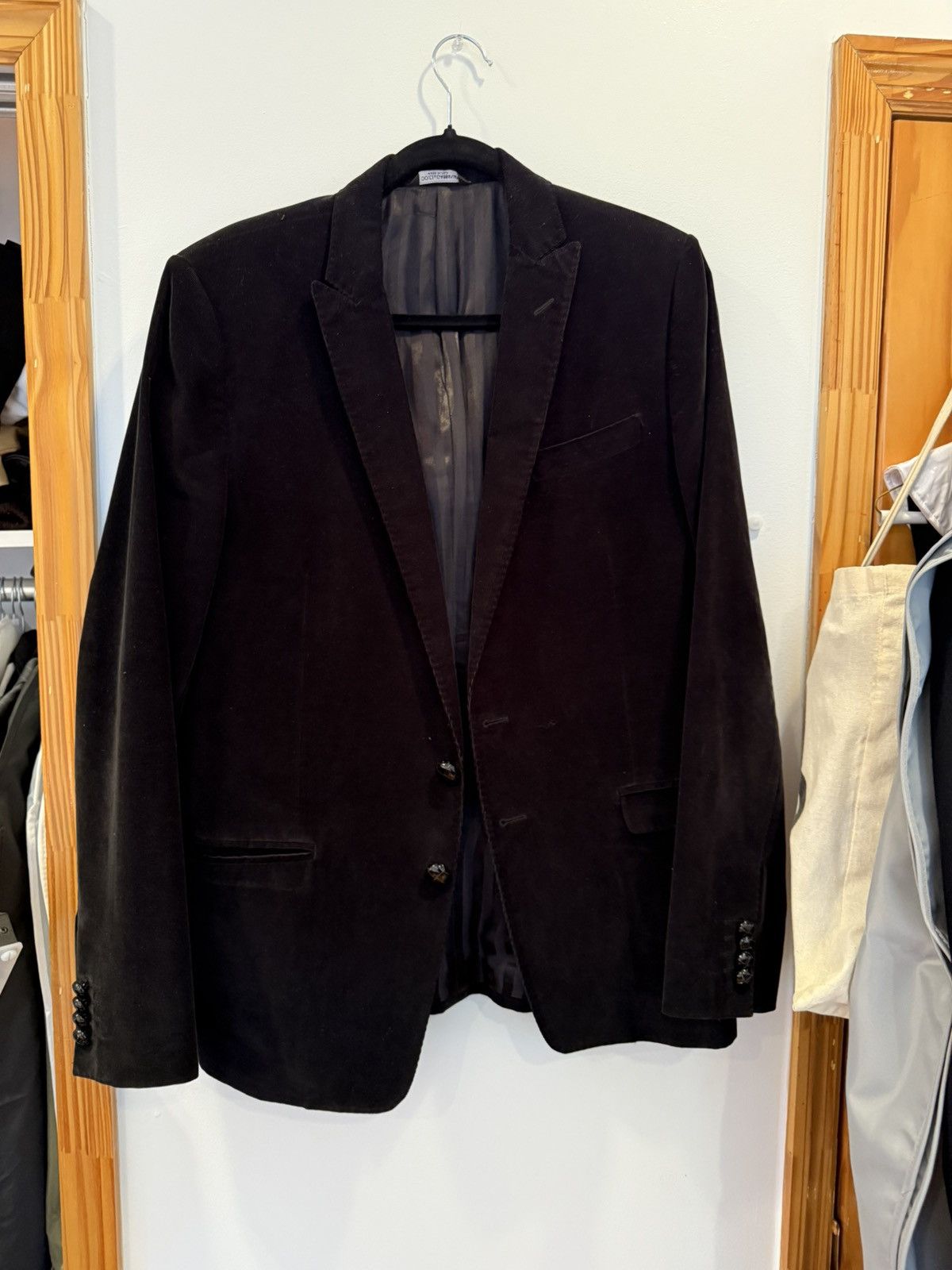 Dolce & Gabbana Dolce Gabbana black corduroy blazer Size 40R - 1 Thumbnail