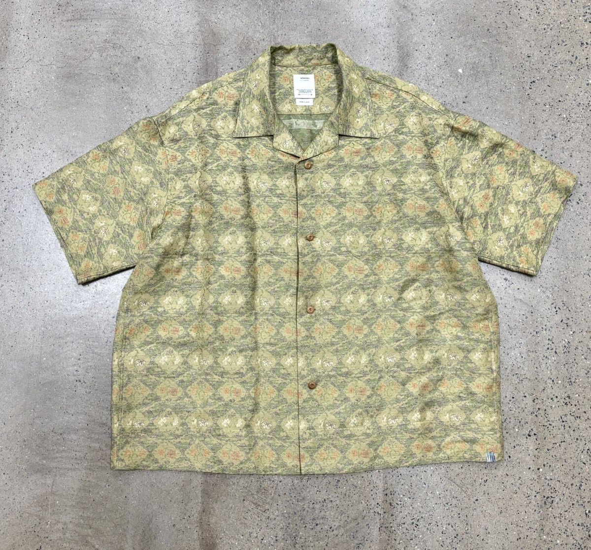 Visvim Visvim 23aw Copa Shirt S/S Jacquard (Silk) ，size 4 Size US XL / EU 56 / 4 - 1 Thumbnail