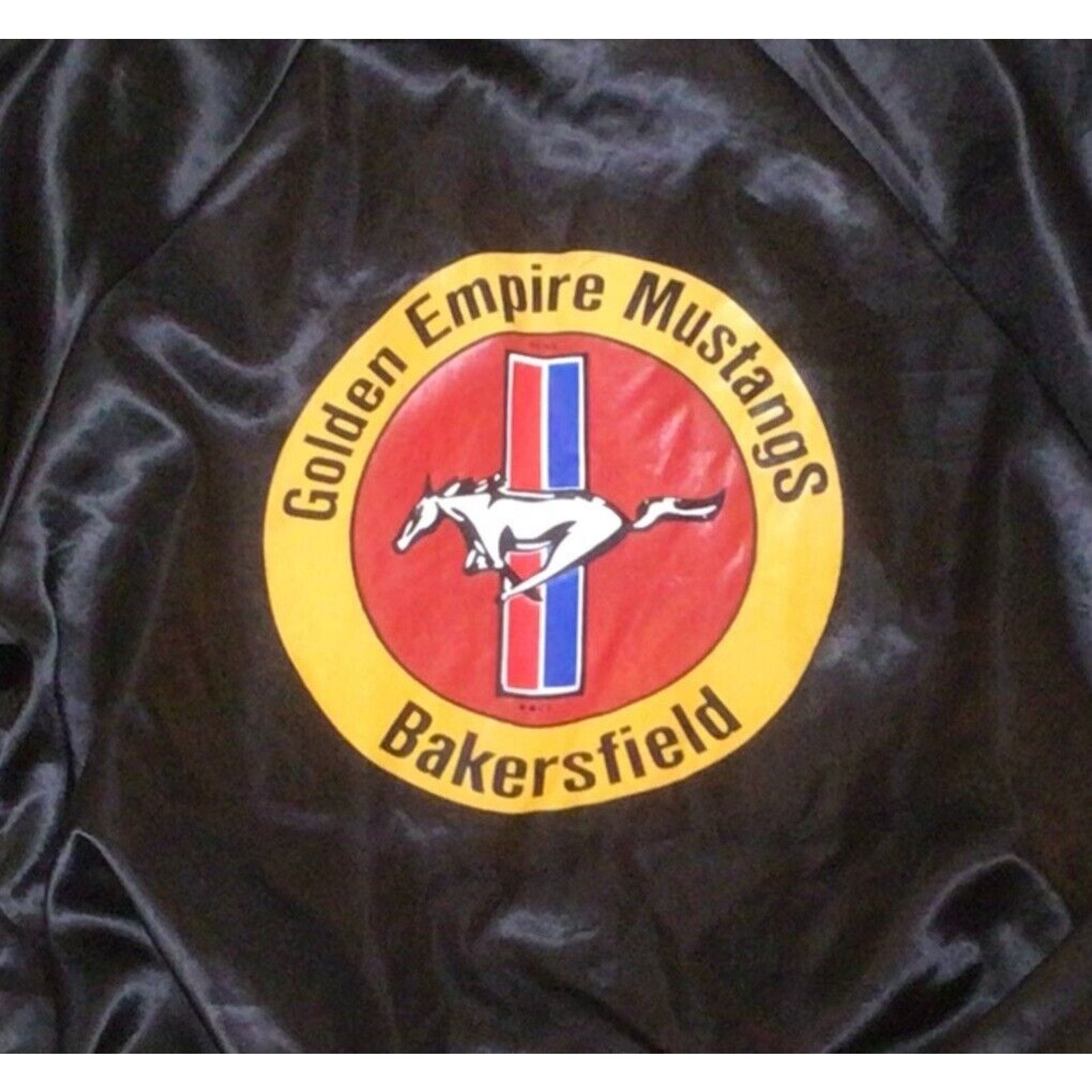 Vtg Golden Empire Mustangs Jacket Bakersfield Ford Car Club