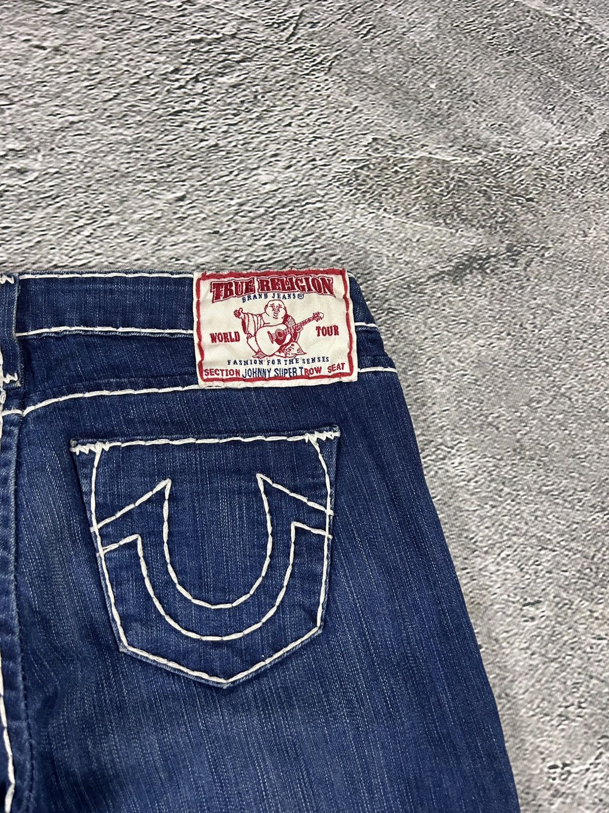 True Religion True Religion jeans flared vintage denim pants navy blue Size 28" / US 6 / IT 42 - 2 Thumbnail