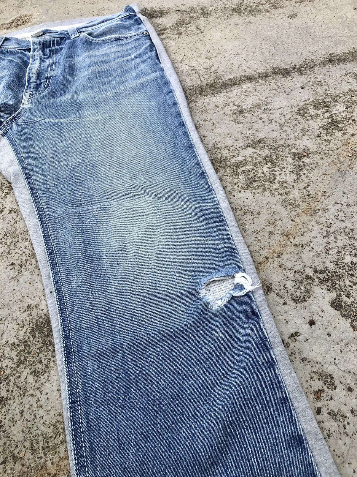 Japanese Brand RECONSTRUCTED DENIM BY RODEO CROWN Size US 30 / EU 46 - 7 Thumbnail
