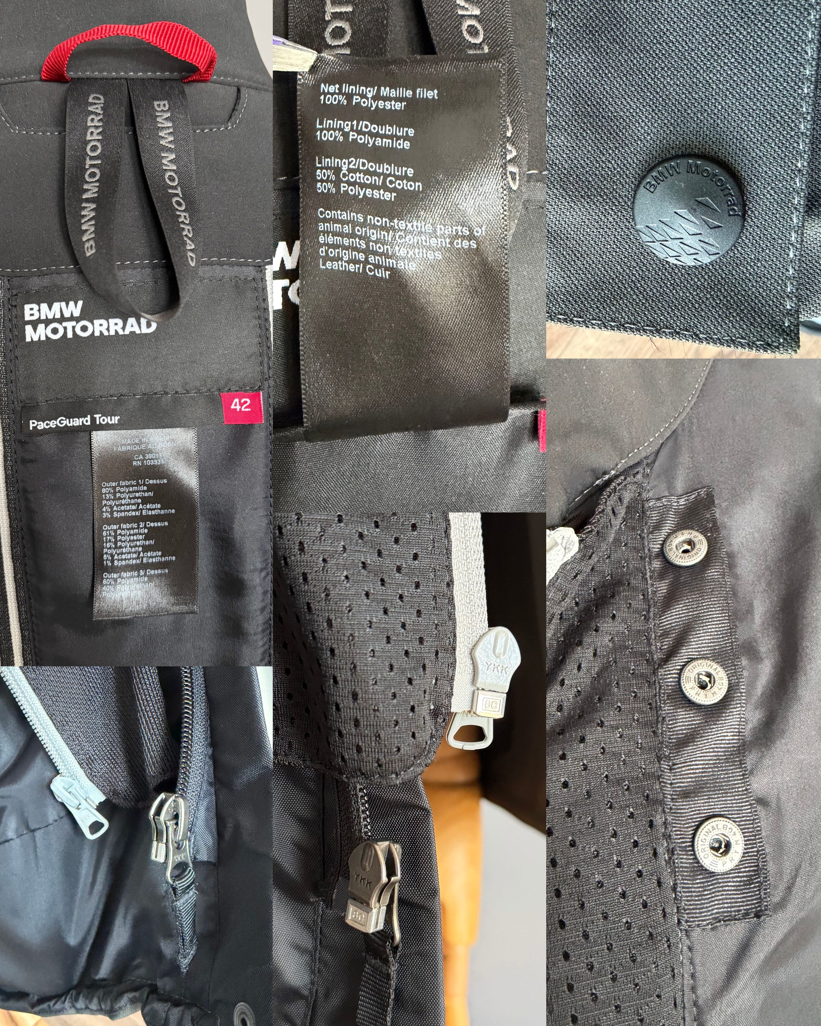 BMW BMW MOTORRAD PACEGUARD TOUR Motorcycle Jacket Protection Size L / US 10 / IT 46 - 20 Thumbnail
