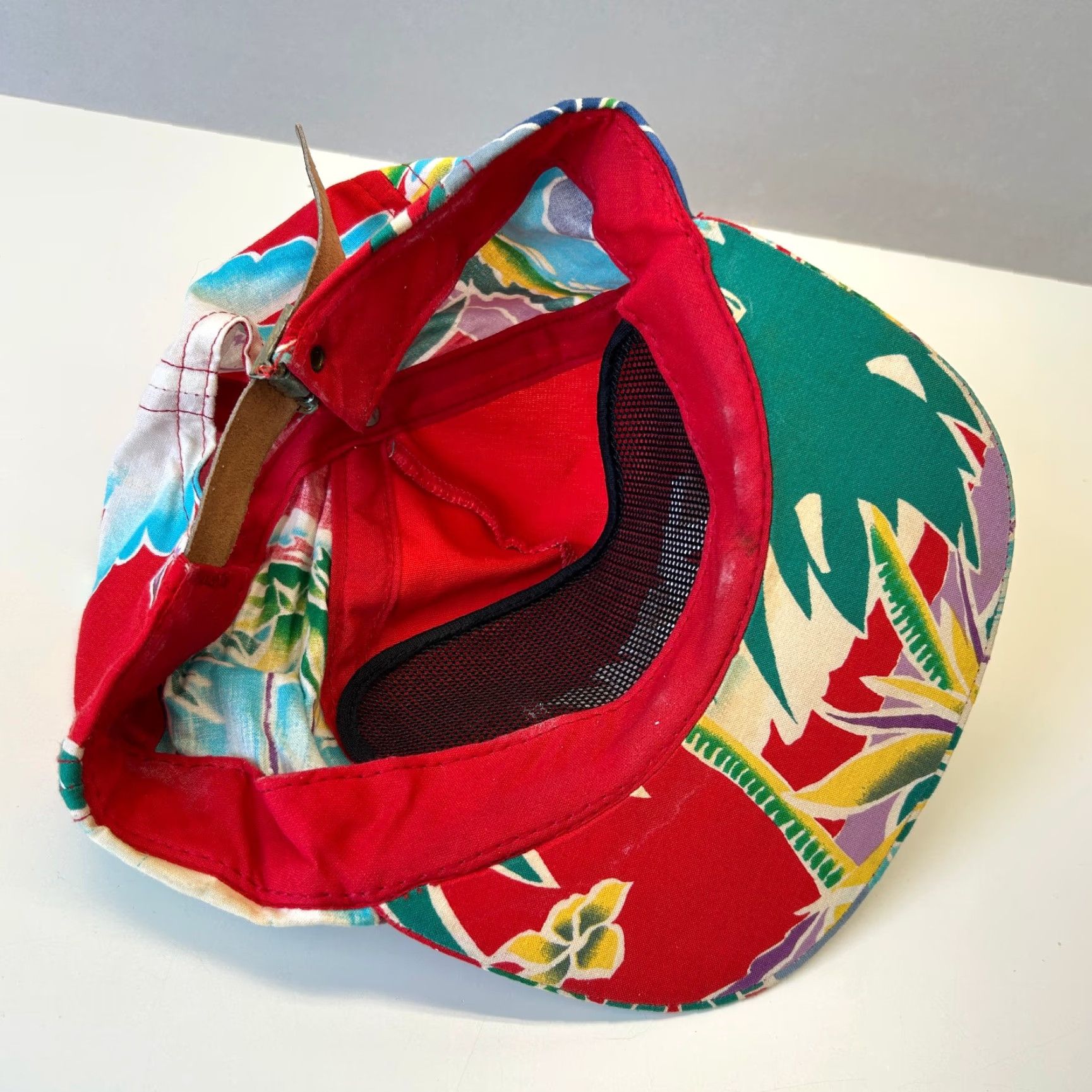 Vintage VINTAGE Northwest Transport Service Hat Strapback Hawaiian Floral Red Size ONE SIZE - 7 Thumbnail