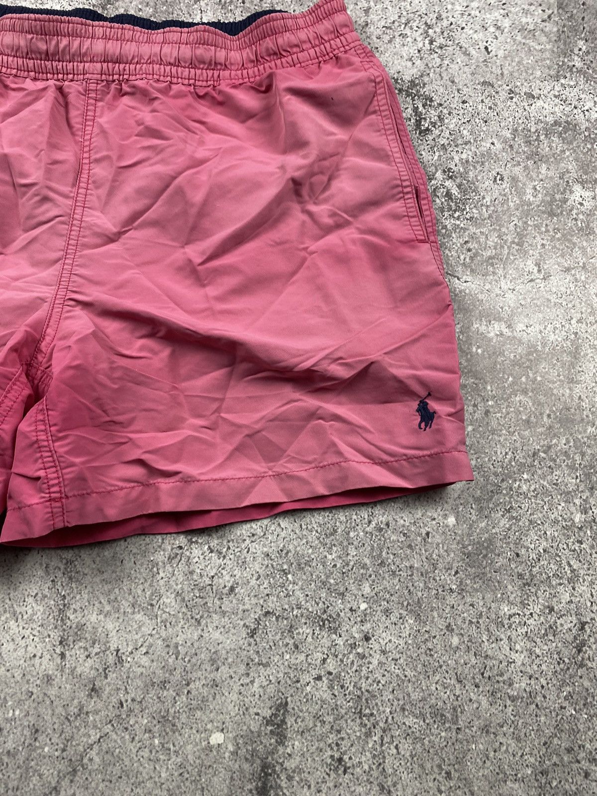 Polo Ralph Lauren × Vintage Vintage Polo Ralph Lauren Pink Faded Nylon Swim Shorts L Size US 34 / EU 50 - 3 Thumbnail