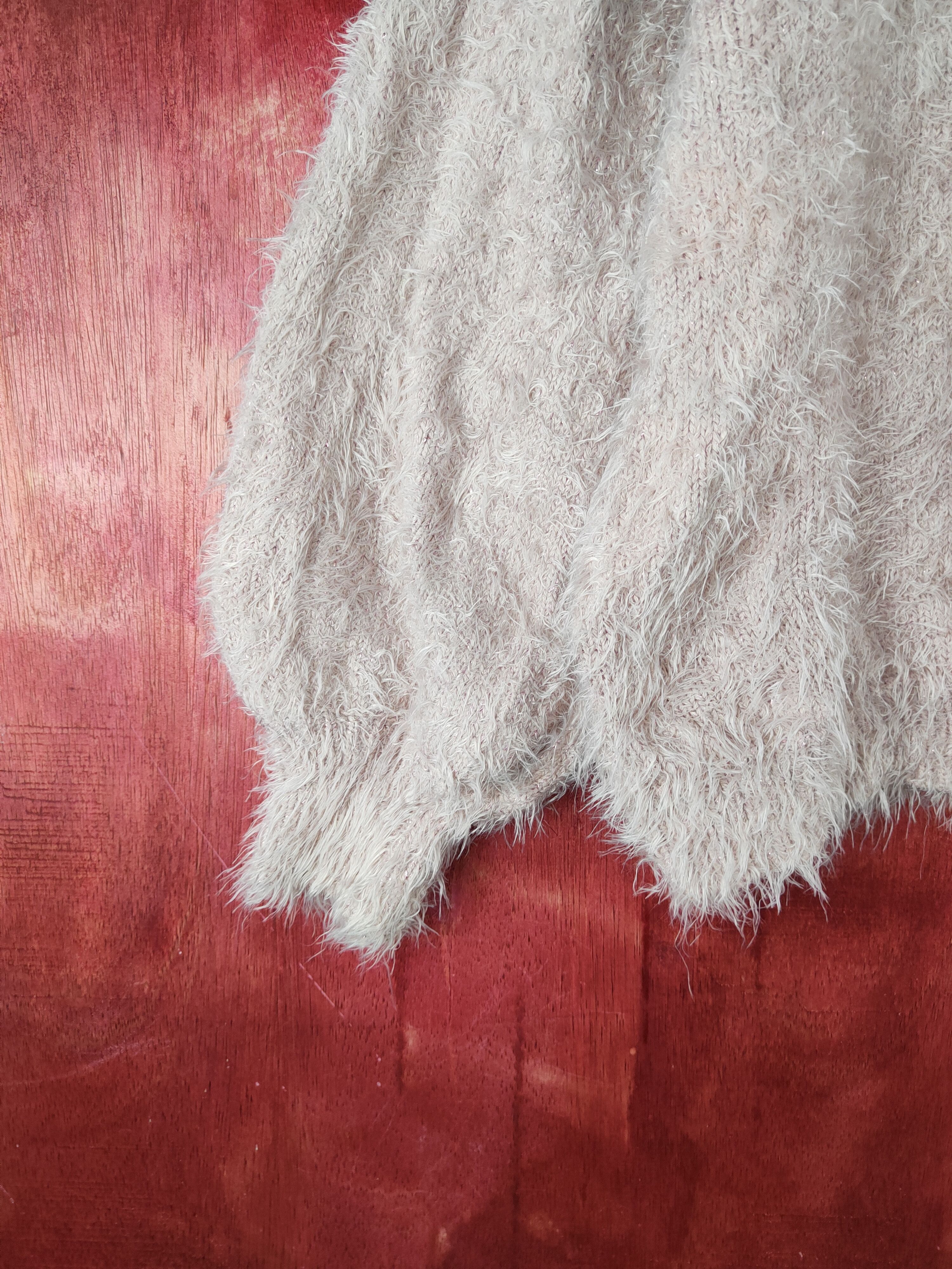 GU × Japanese Brand GU Pink Shag Shaggy Fur Mohair Knitwear #S2190 Size L / US 10 / IT 46 - 4 Thumbnail