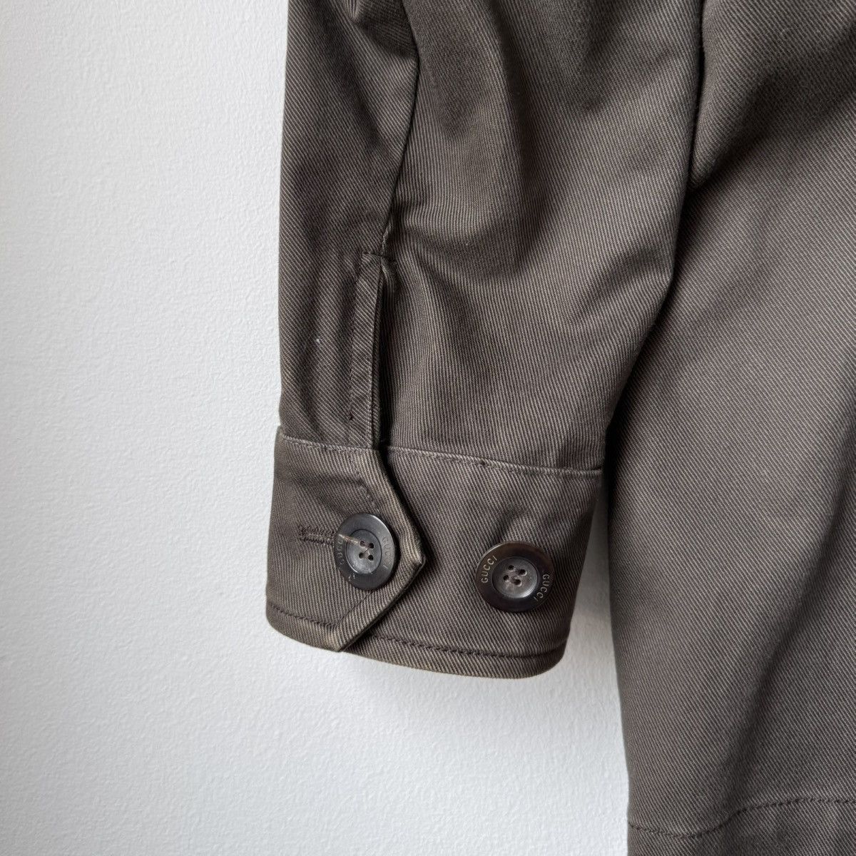 Gucci Gucci Tom Ford SS2003 Cotton Mandarin Collar Safari Jacket Size US L / EU 52-54 / 3 - 7 Thumbnail