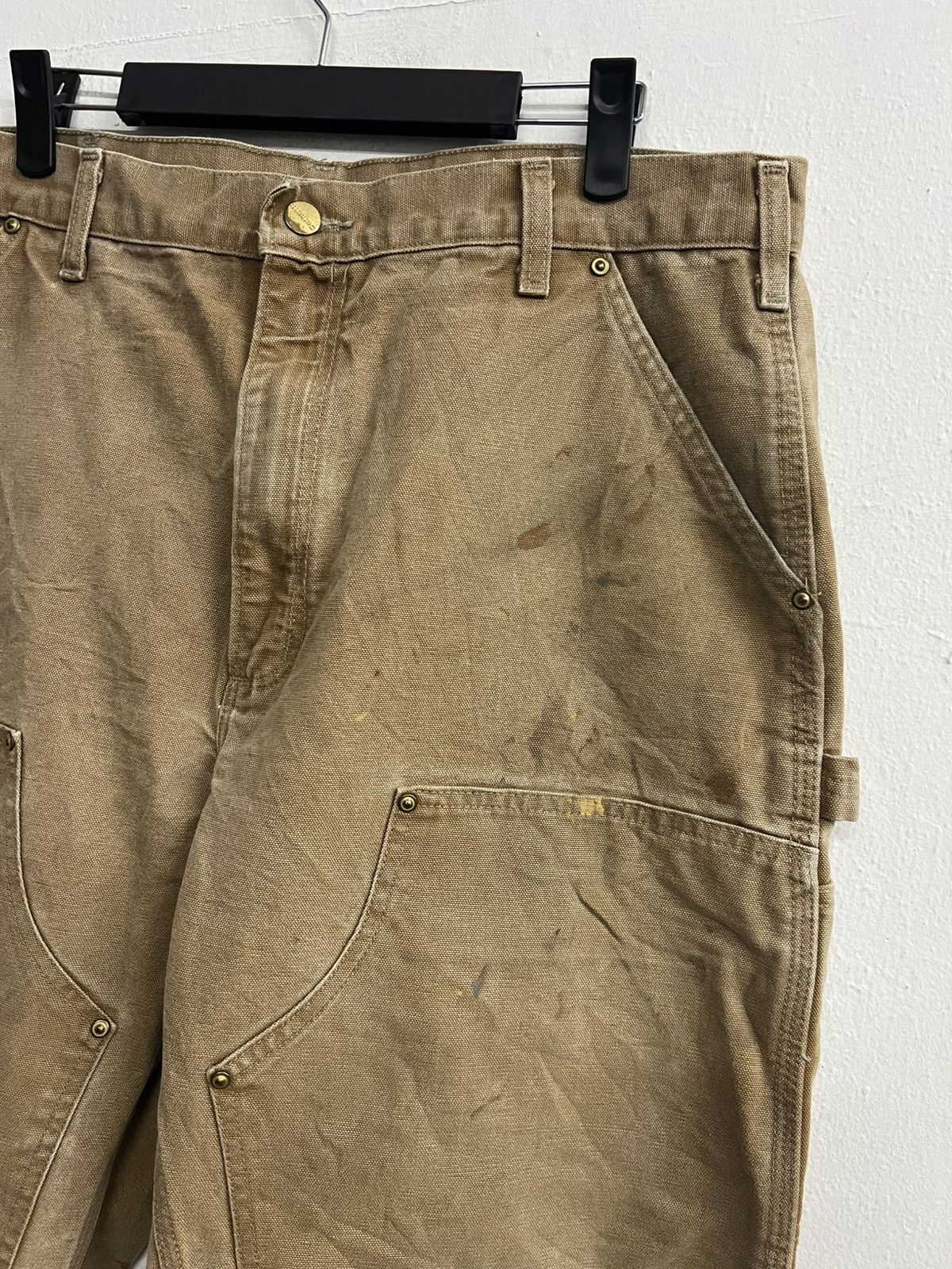 Carhartt × Vintage Vintage Carhartt Double Knee Carpenter Pant Faded Distressed Size US 34 / EU 50 - 6 Thumbnail