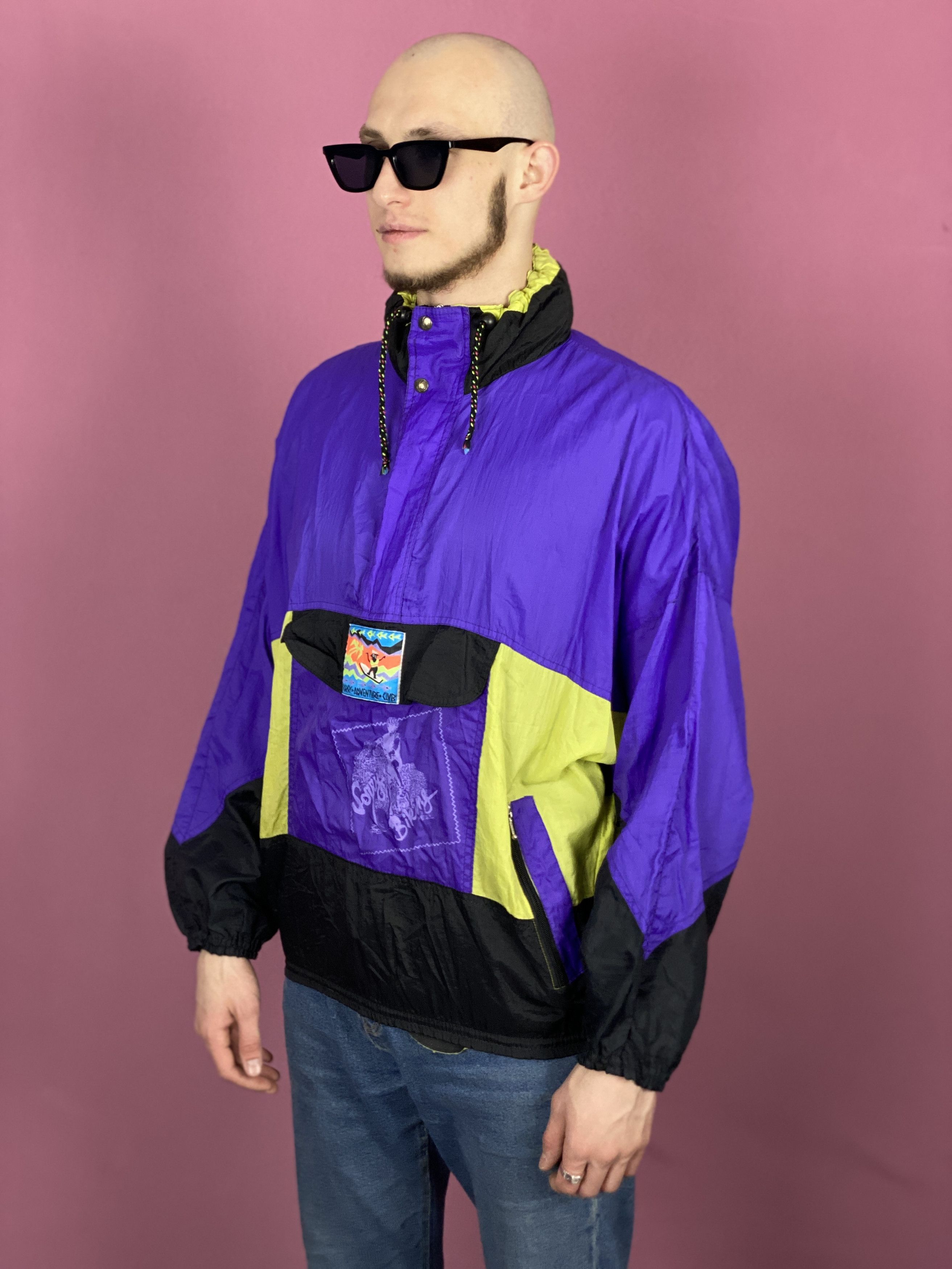 Vintage 90s Vintage Men's Windbreaker - Size L Rain Jacket Size US L / EU 52-54 / 3 - 2 Thumbnail