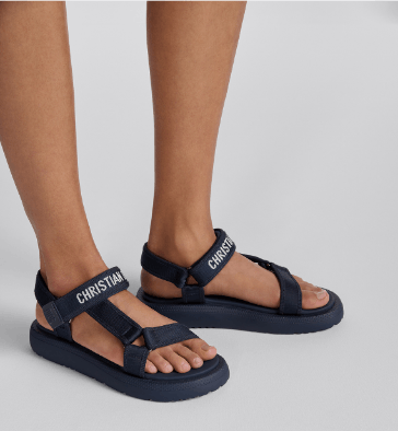 Dior o1w1db10625 Dioriviera D-Wave Sandals in Deep Blue Size US 8 / IT 38 - 7 Thumbnail