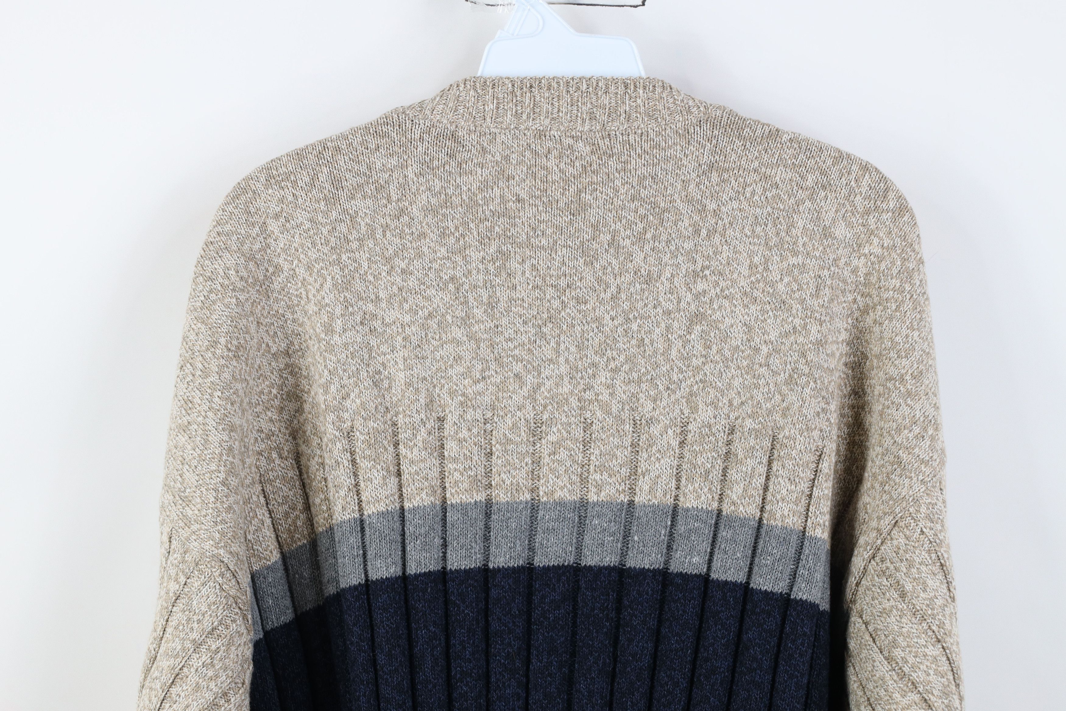 Vintage Vintage 90s Streetwear Ribbed Knit Crewneck Sweater USA Size US XL / EU 56 / 4 - 9 Thumbnail