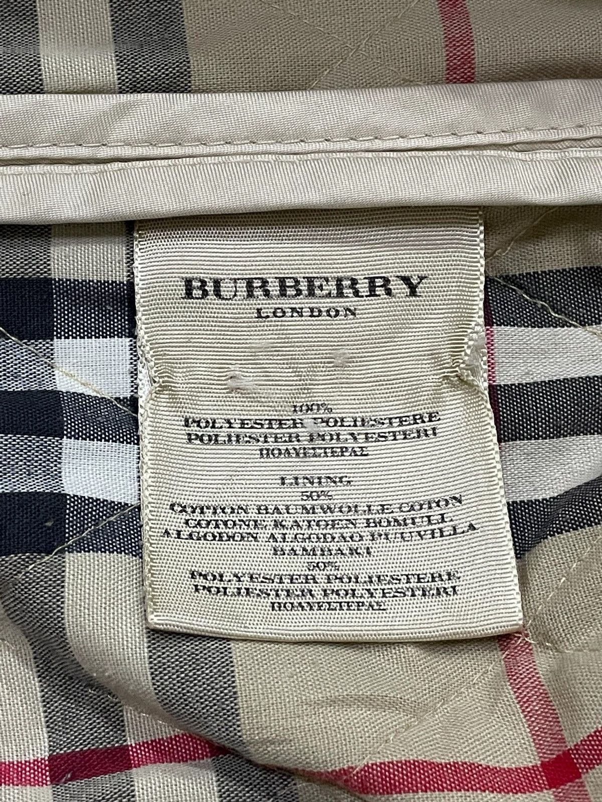 Burberry Burberry London Nova Check Quilted Liner Jacket England Made Size US M / EU 48-50 / 2 - 13 Thumbnail