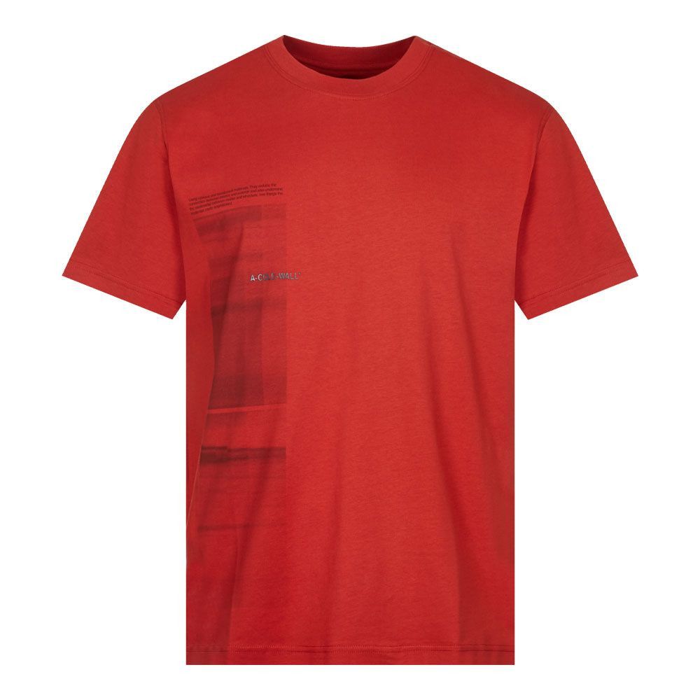 A-COLD-WALL* o1mle0424 Diffusion Graphic T-Shirt in Red Size US S / EU 44-46 / 1 - 1 Thumbnail