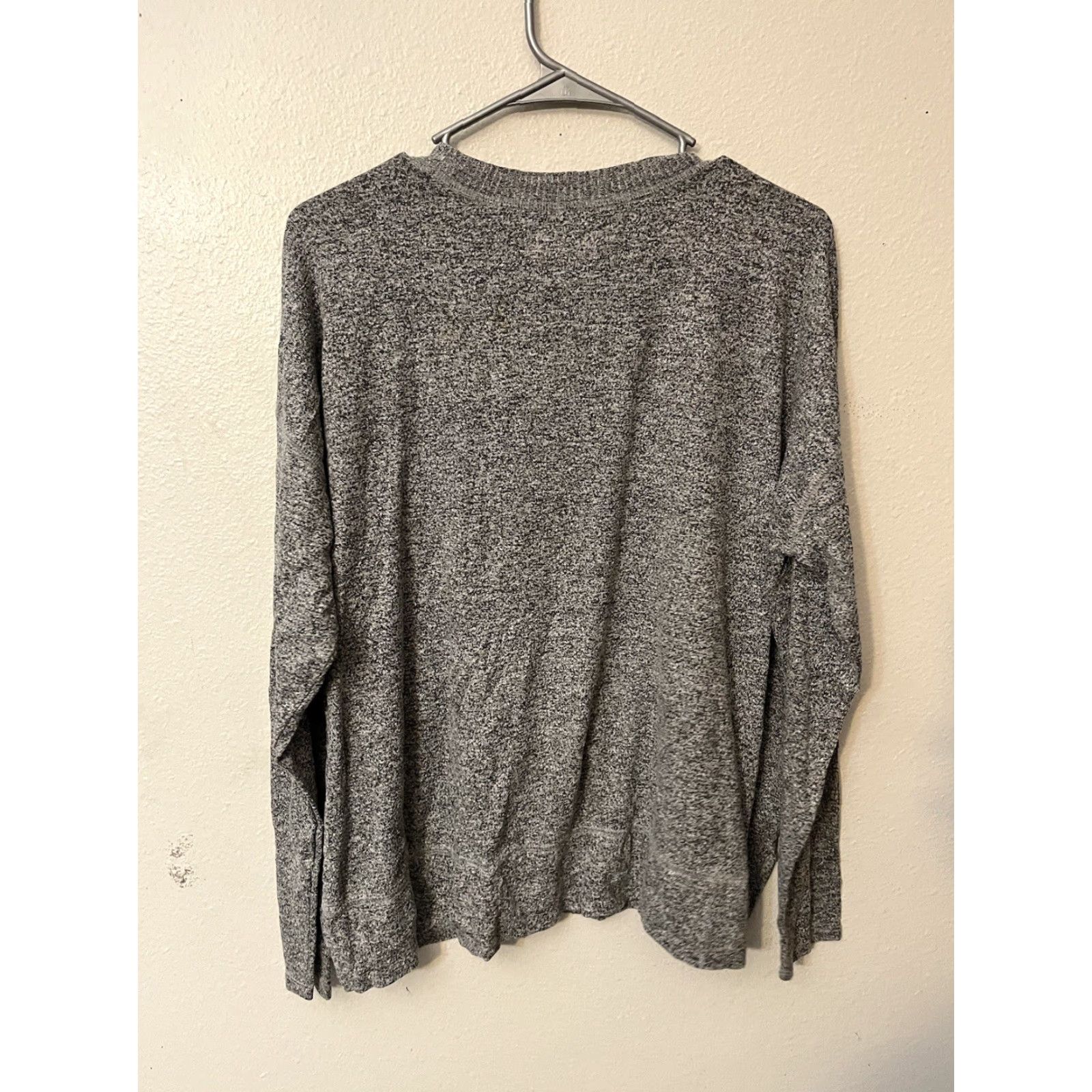 Lucky Brand Lucky Brand Sweater Top Crew Neck Lightweight Size Large Gray Women Regular Pullover Knit Casual Slits Vintage No Size L / US 10 / IT 46 - 3 Thumbnail