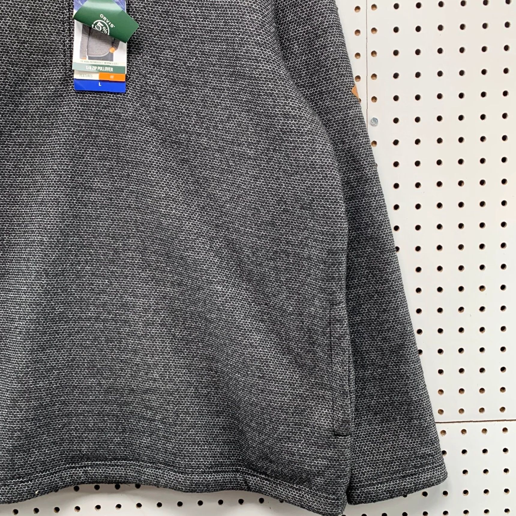 Orvis Orvis Sweater Mens Large Gray 1/4 Zip Sherpa Lined Pullover Size US L / EU 52-54 / 3 - 4 Thumbnail