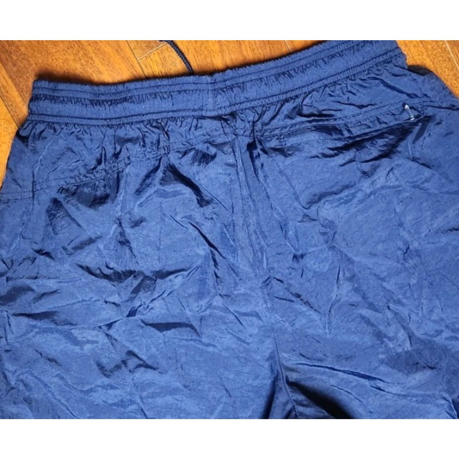Nike VINTAGE Nike Windbreaker Pants Men L Large Joggers Ankle Zip Nylon Swoosh Track Pants Mens Size US 33 - 7 Thumbnail